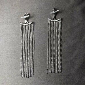 Chandelier earrings Chain earrings Dangle earrings Statement earrings 925 silver